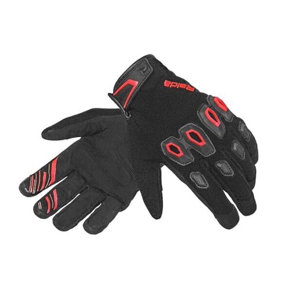 Raida Avantur MX Motorcycle Gloves | Touch Screen Compatible | Vegan Friendly | Daily Commute Gloves (2XL, Red)