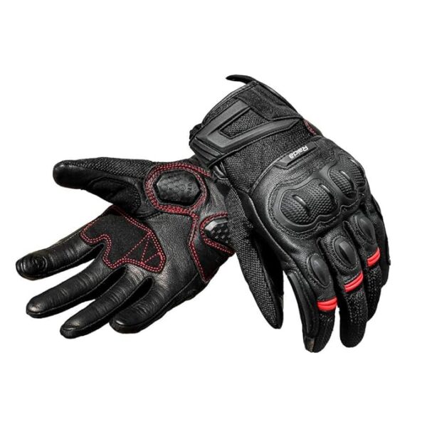 Raida AirWave Motorcycle Gloves (Red, XS)