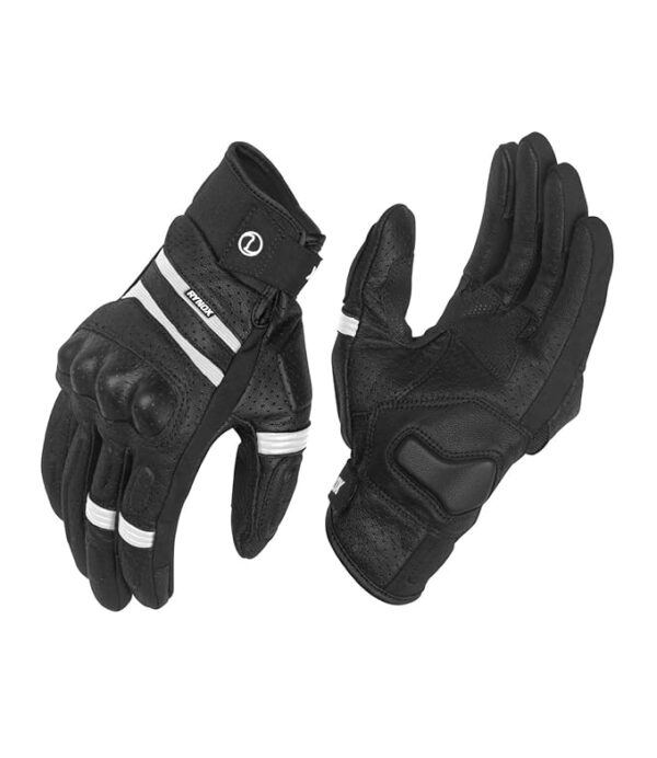 Rynox Air GT Gloves (Small, Black/White)