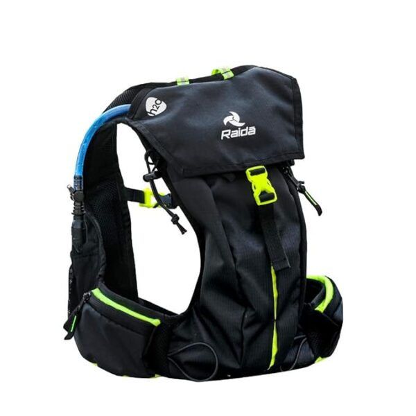 Raida Hydration Mesh Backpack Ultra Series Hi-Viz (Bladder Included, Green)